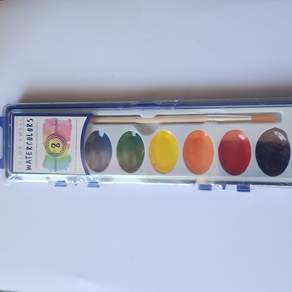 Watercolor Paint Set for Kids (8 Colors), 20 Pack